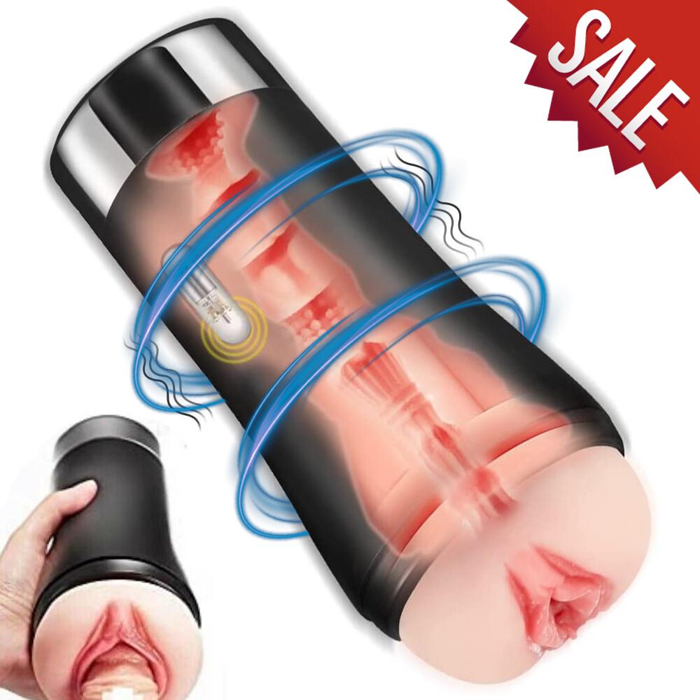 Automatic Male Mastubator-Blowjob Pocket Pussy Handsfree-Stroker Sex Machine Toy