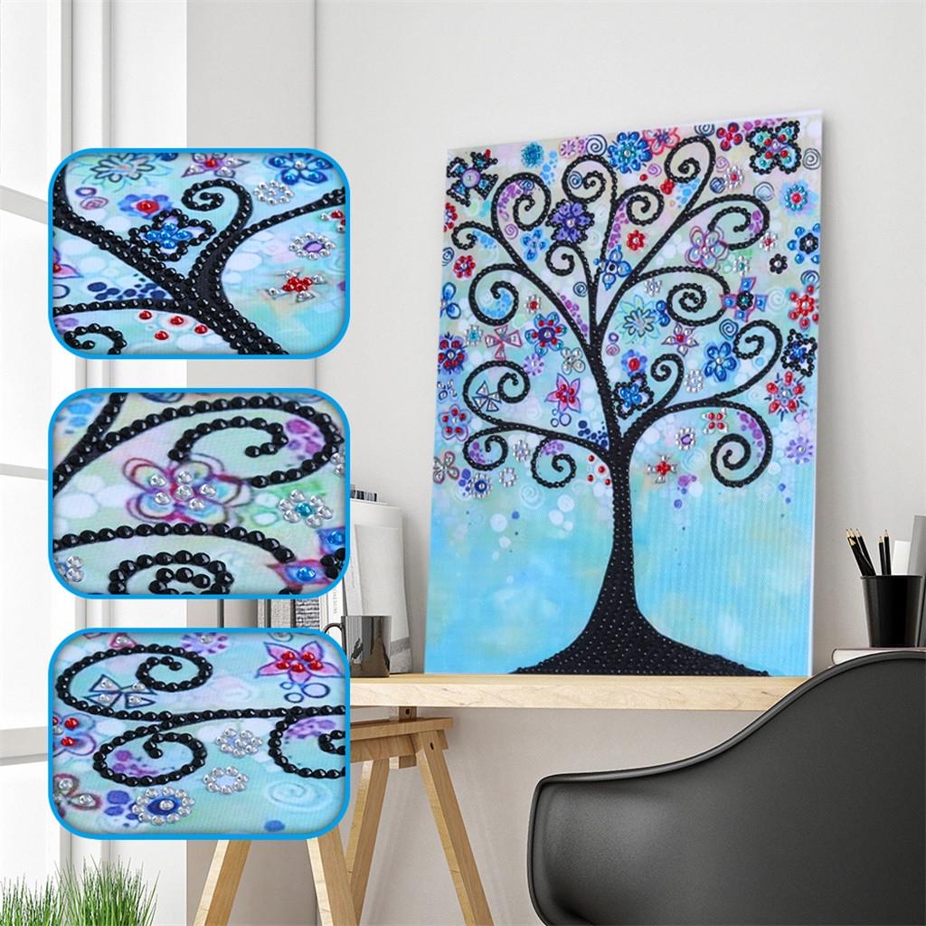 Buy DIY 5D Partial Drill Cross Stitch Kits Crystal Special Shaped ...