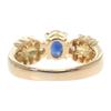 no brand  #8(JP Size) ring blue K18 yellow gold Women