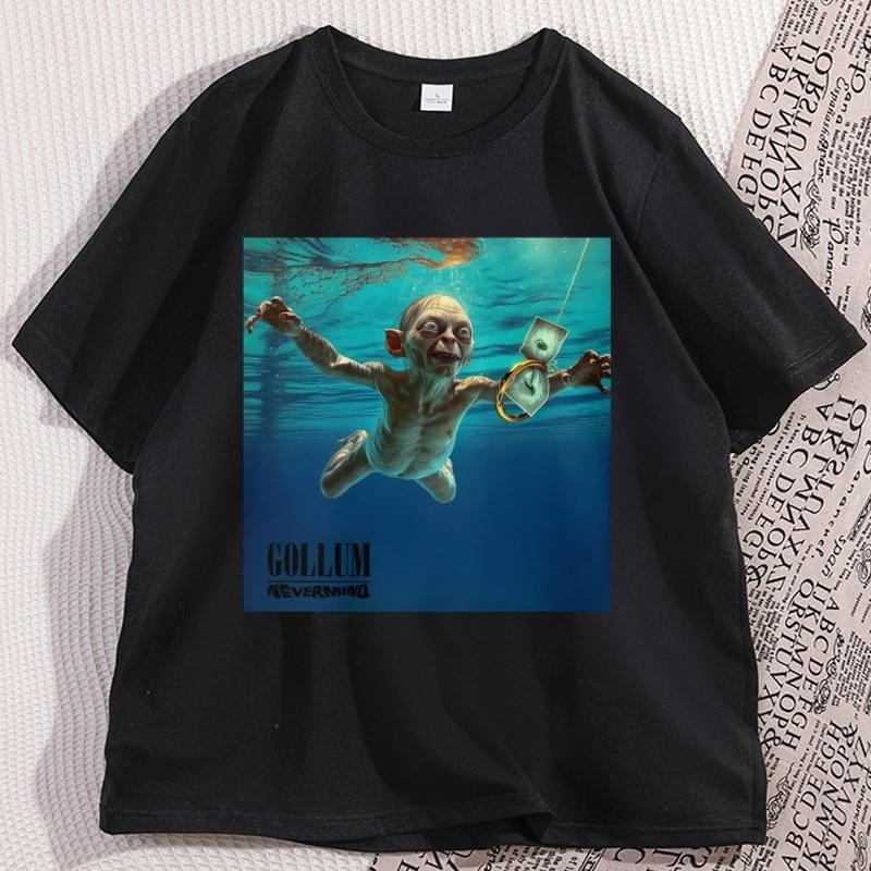 Gollum Cotton Short Sleeve TShirt Casual Short Sleeve Round Neck Tshirt Comfortable High Quality Cool T Shirt Unisexs Clothing 2XL