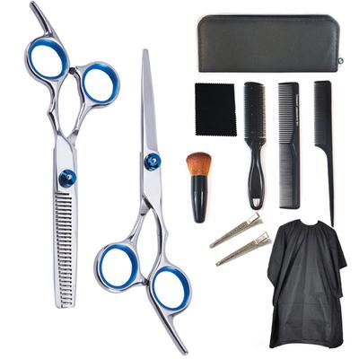 11pcs Hair Cutting Scissors Kit Clip Brush Comb Stainless Steel Hairdressing Shears Set for Barber