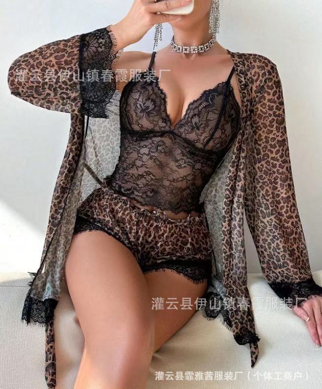 Сексуальное сексуальное кружевное боди с леопардовым принтом, новое, сшивное S цветной печати леопарда