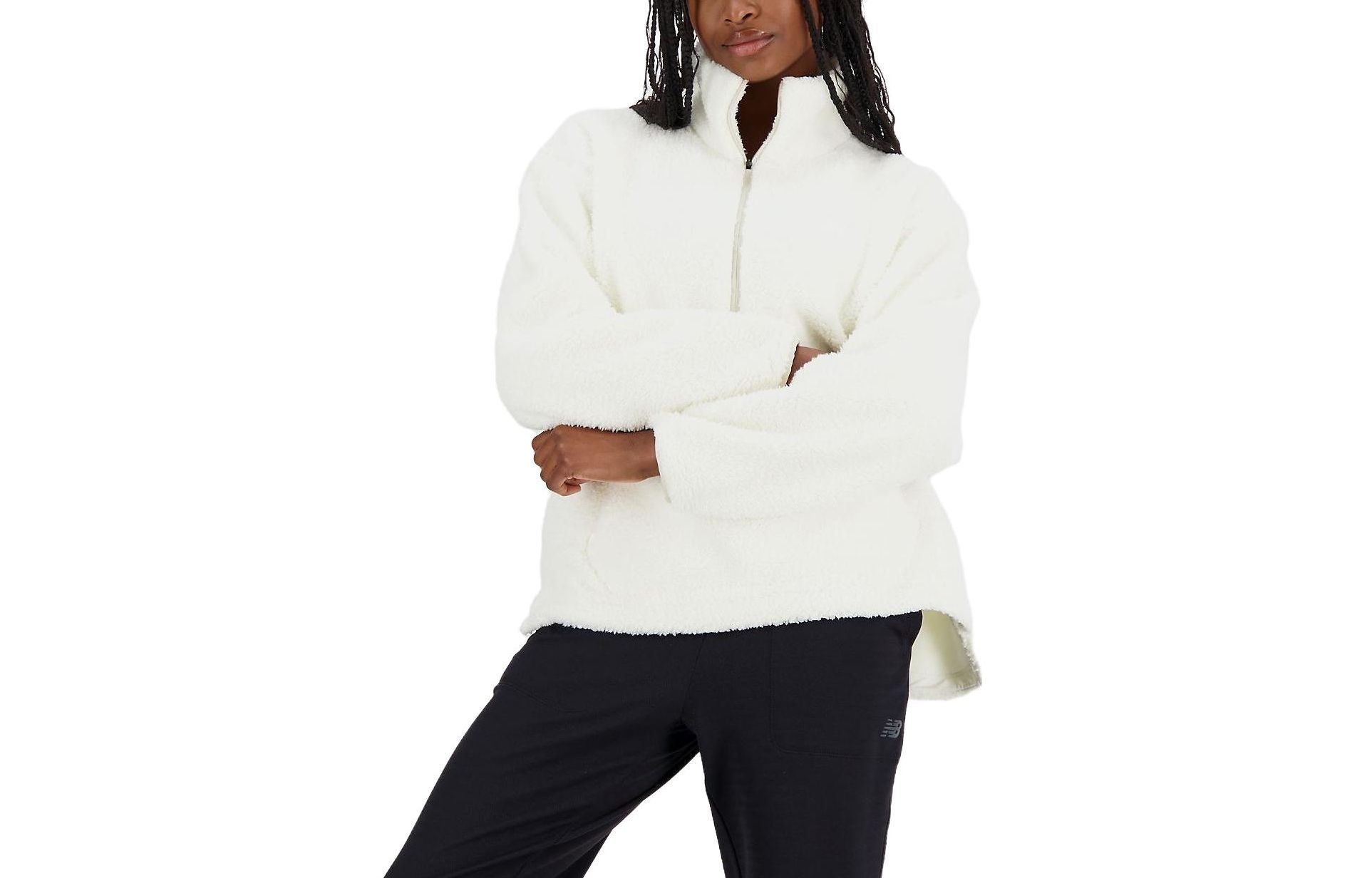 New Balance Sweatshirt Women s White WT33118-SST L