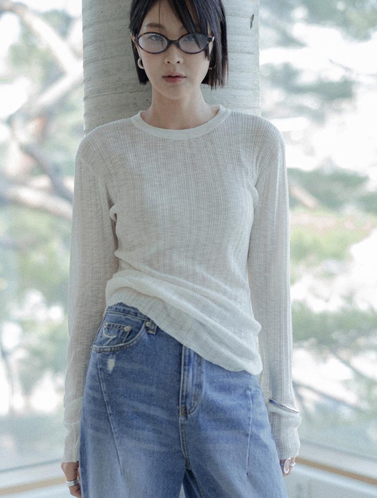 Memua Textured Sheath Round Knit