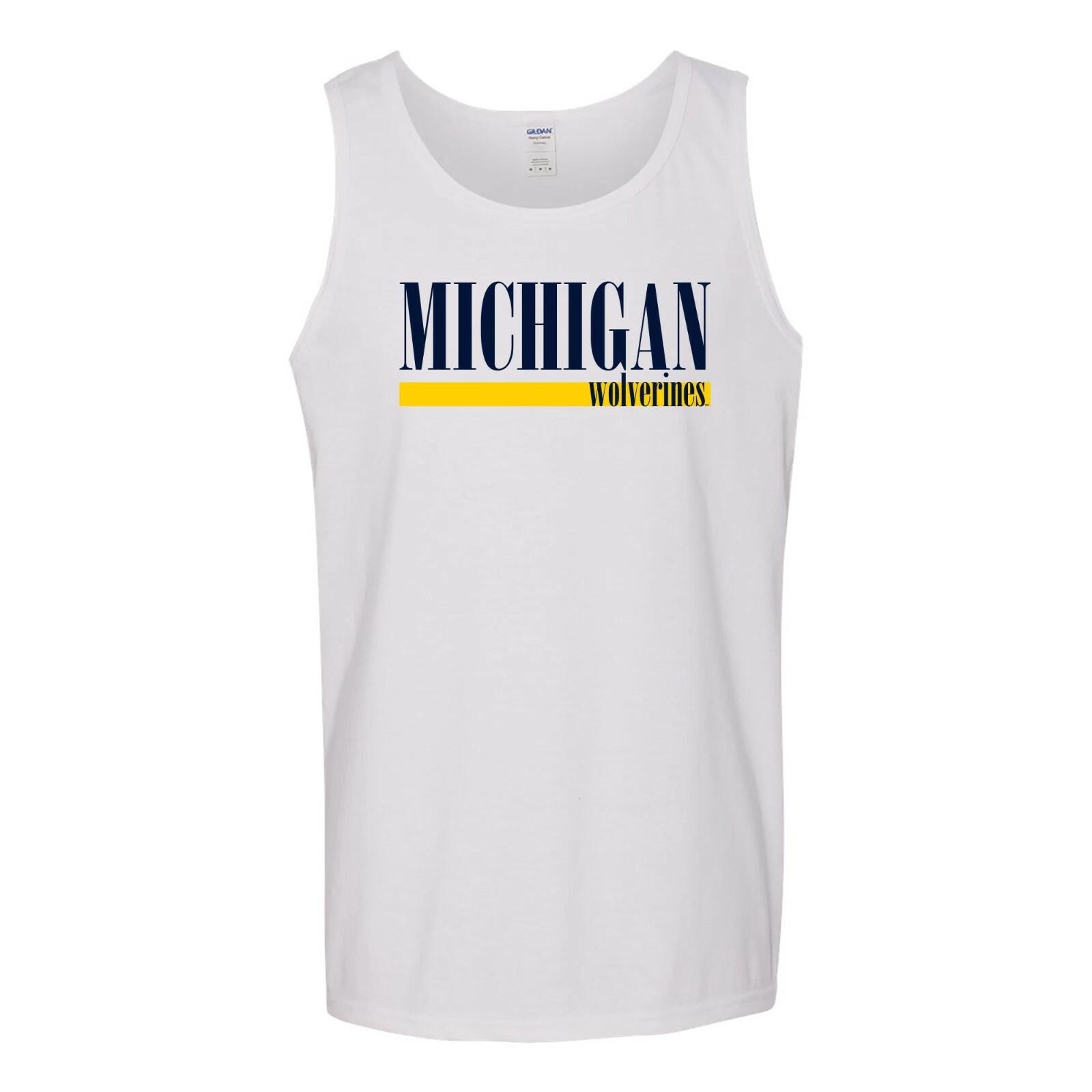Michigan Wolverines Boldline Tank Top - White XL