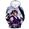 Herren Anime Kapuzenpullover mit 3D-Digitaldruck Demon Slayer Design Lockere Passform Langarm Lässiges Oberteil