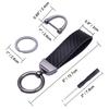 Car Carbon Smart Key Black [Wisdompro] Keychain, Leather, Anti-Loss, Compatible, Stylish, Men's & Women's, (Flat Connector)