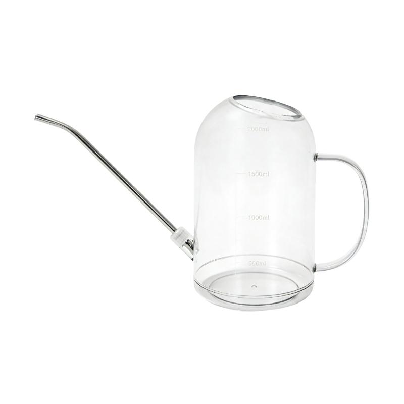 Watering Can 2L Plastic Watering Can with Comfortable Handle Small Garden Watering Can Long Spout for Indoor Outdoor