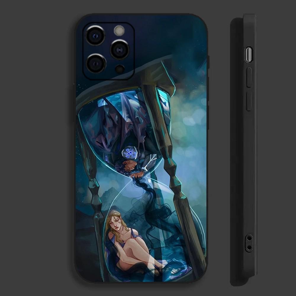 Acotar Court M-Mist und Fury Handyhülle Für Apple iPhone 15,14,13,12,11,Pro,X,XS,Max,XR,Plus,Mini Weiche Schwarze Hülle