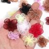 20pcs/lot 3cm Snow Gauze Fabric Flower Five Petals Plum Blossoms Artificial Flower For DIY Clothing Sewing Headwear Decoration