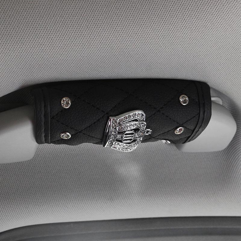 Zestaw Pokrowców na Pasy Bezpieczeństwa Samochodowe i Dźwignię Zmiany Biegów z Motywem DAD Diamond