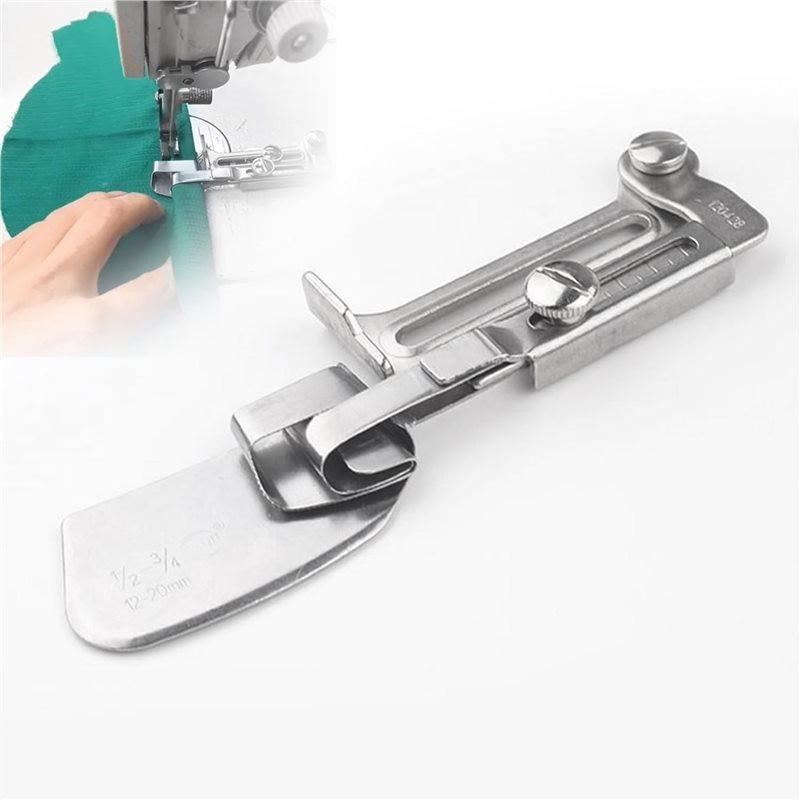 A25F-2X Sewing Rolled , Adjustable Width Rolled Hemmer Foot, Sewing Machine Rolled Hem Attachment Hemming Tool (15-25Mm)