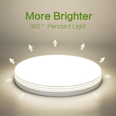 Lámpara de techo LED MARPOU para habitación cuadrada y redonda 24 W 36 W 48 W Luces interiores modernas 110/220 V Blanco frío Blanco cálido Luz neutra