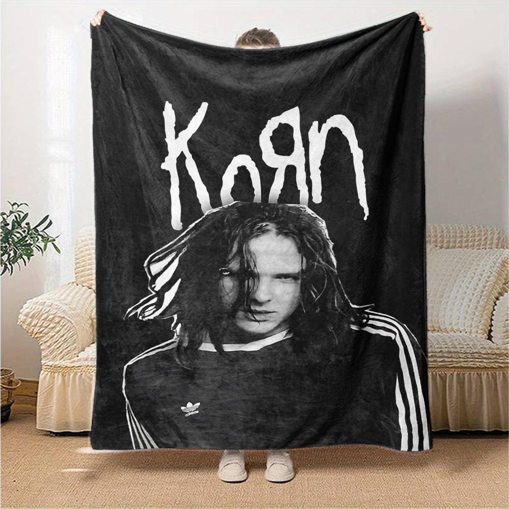 1 Stück Korn Weiche Flanell Ganzjahresdecke für Zuhause, Büro, AußenbereichLanglebiger Komfort Weiche Warme Decke für Zuhause