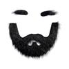 Moustache Postiche Auto-adhésive Barbe Réaliste Décorations Cosplay Sourcil Postiche Noël