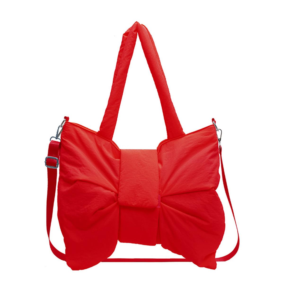 

Tote Shoulder Large For Commuting to Work or Big Ribbon Bag [DIVA Rose] Bag, Bag, Women s, Mini, Capacity, Lightweight, 2-Way Bag, Stylish, School, червоний
