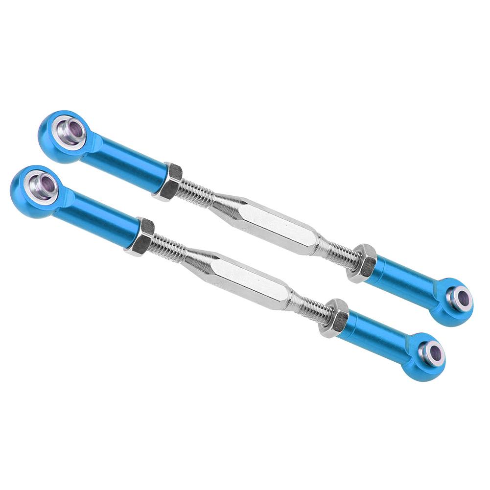 Aluminium Alloy Steering Linkage Rods for Traxxas Slash 110 Scale RC Truck (Blue)