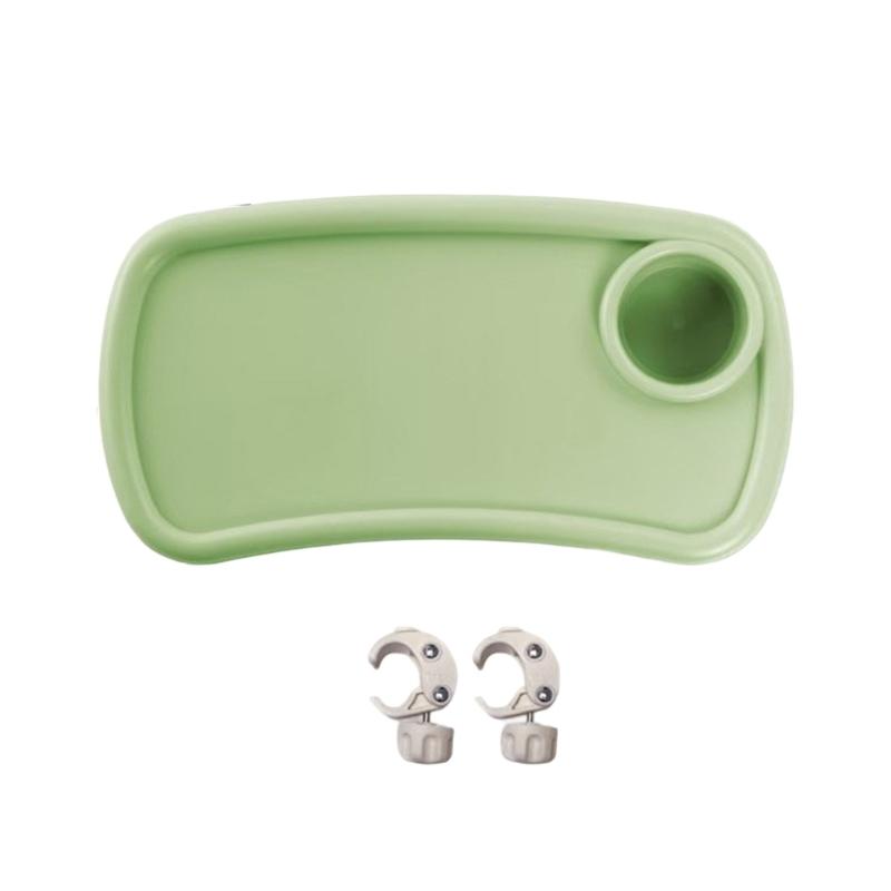 Universal Strollers Feeding Tray ABS Plastic Strollers Cup Holder Food Tray Design Easy To Clean For Active Parents