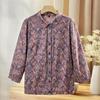 Kapobe Women's Cotton Floral 3/4 Sleeve Shirt