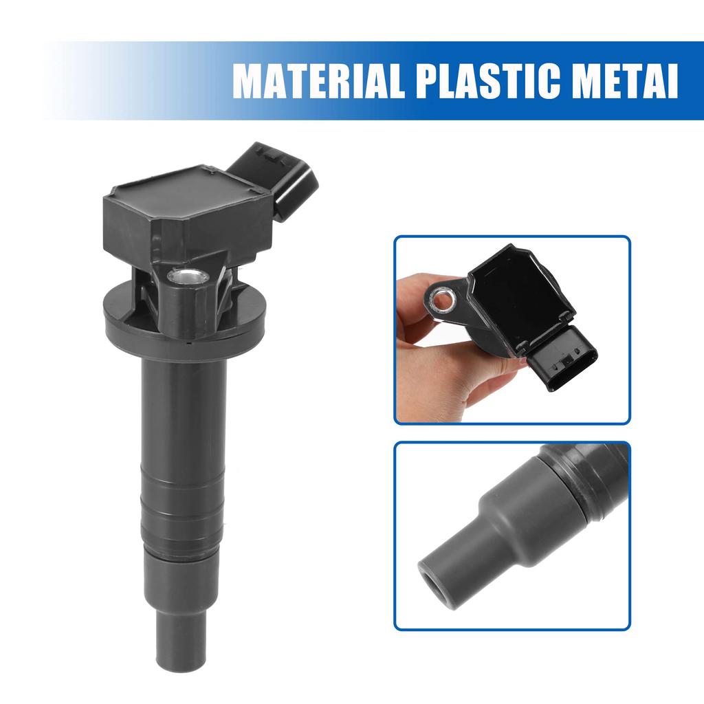 uxcell Car Ignition Coils 90919-02239 90080-19015 UF247 DQ50113 5C1074 Compatible with Toyoda Corolla Celica Matrix MR2 (4 Pieces)