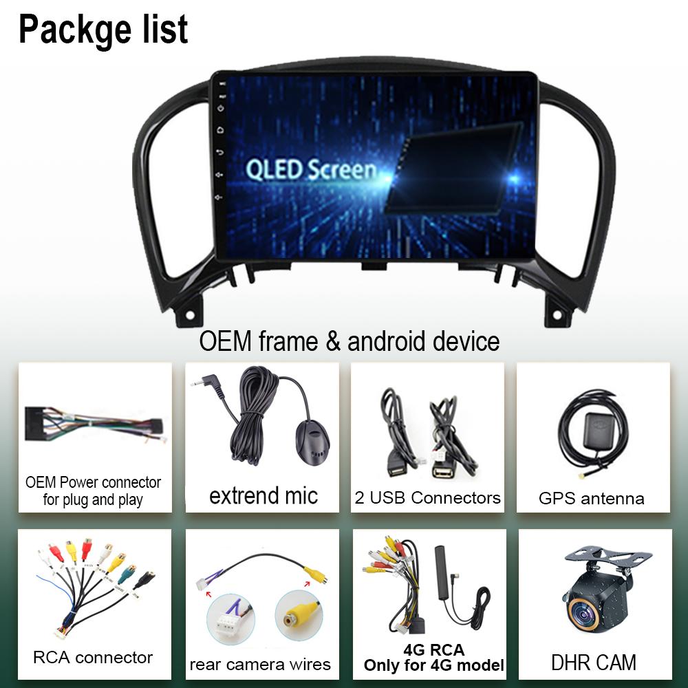 Dla Nissan Juke YF15 2010 - 2014 Android Auto DSP IPS GPS Android Multimedialny Odtwarzacz Wideo Nawigacja GPS Podział Ekranu HD DVD