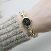 Ceas Elegant de Modă pentru Femei Brățară cu Curea Incrustată cu Perle Vintage Ceas Cadou de Lux Ceasuri cu Cuarț pentru Doamne Ceasuri de Mână cu Cadran Oval