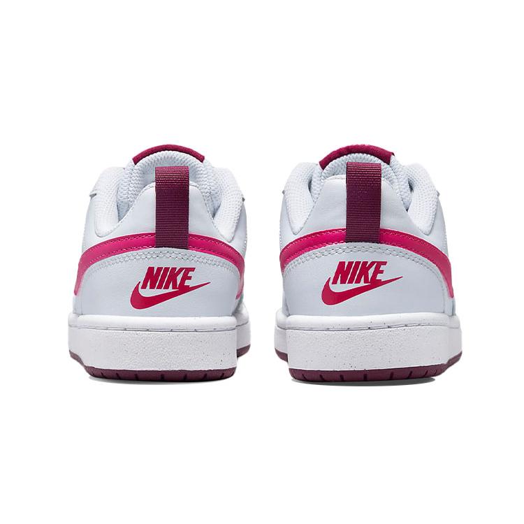 New Nike Court Borough Low 2 'Pure Platinum Pink Prime' GS BQ5448-015