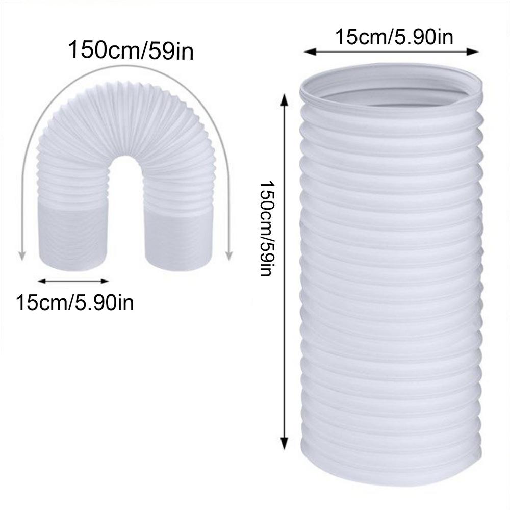 

1.5/2/3 Meter Air Conditioner Exhaust Duct Hose 5.9 Inch Diameter Portable Air Conditioner Vent Hose Duct Replacement