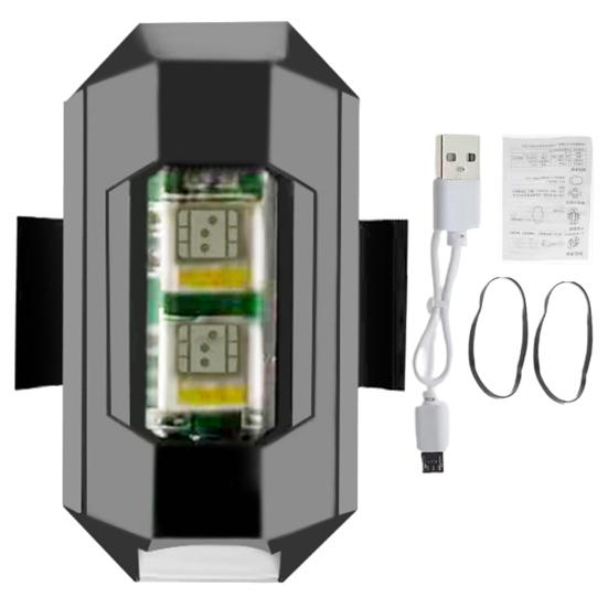 1 Set Flugzeuglicht, hohe Strobe-Taste, Helligkeit, Betrieb, mehrere Beleuchtungsfarben, kabellos, wiederaufladbar