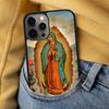 Virgin Maria Soft Phone Case for iPhone 17 Air 16e Pro max 15 Pro 13 14 Plus 11 12 MagSafe Magnetic Coque