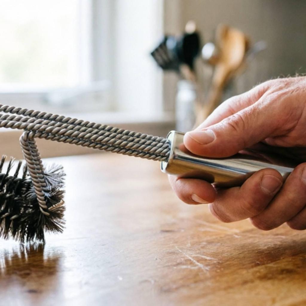Barbecue Grill Brush Long Handle and Hanging Loop