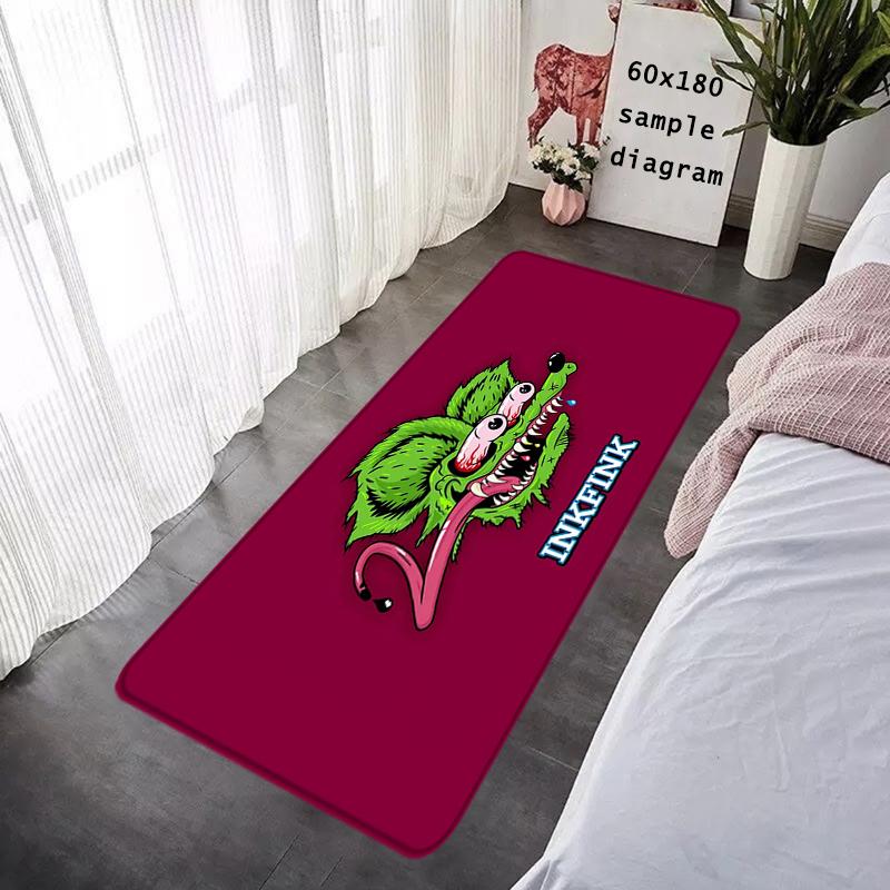 Entrance Doormat Rat Fink Bedside Balcony Rugs Living Room Carpet Foot Mats Bath Rug Floor Mat Ideal Gifts Non-slip House Decor