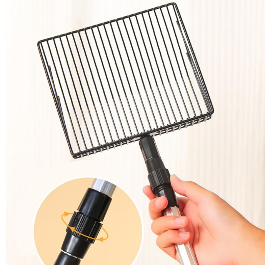 Cat Scoop Extendable No Bending Portable Easy Sifting Litter Sifter Long Handle for Bunny Kittens Rabbits Puppy