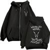 Movie Donnie Darko Why You Wearing That Stupid Man Suit Zipper Hoodie Men Casual Vintage Zip Up Jacket Male Oversized Sweatshirt