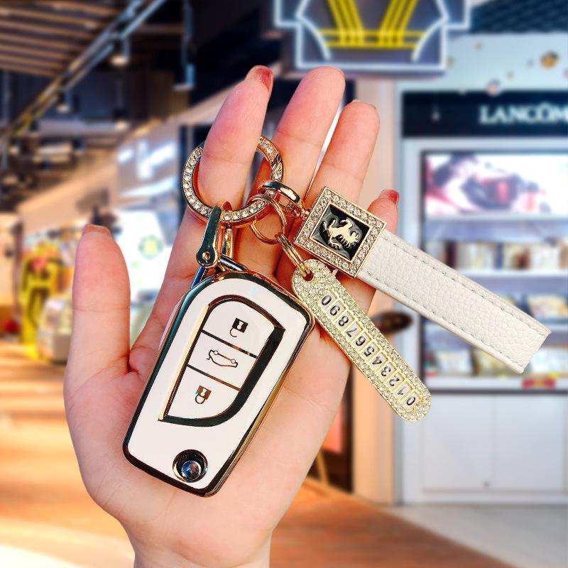 Toyota TPU Key Case for Corolla, Camry, Levin, Avalon, RAV4, C-HR, Highlander