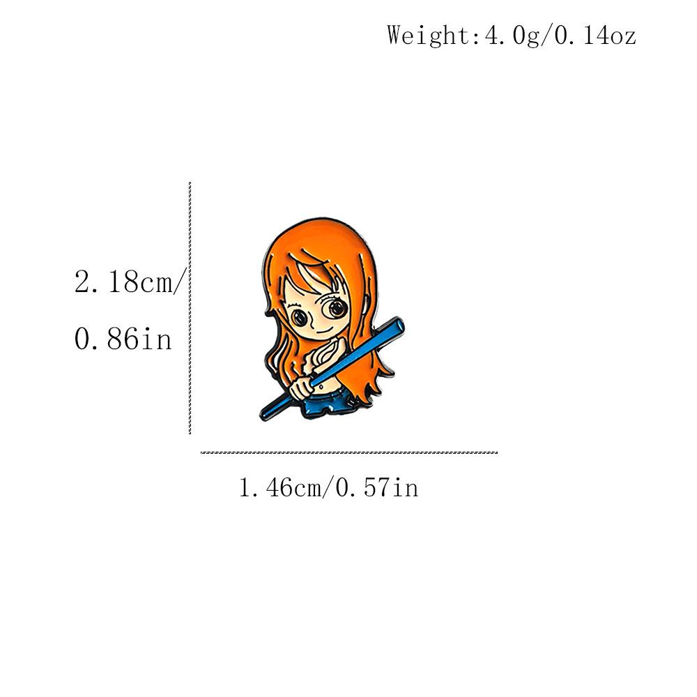 Classic One Piece Anime Brooch: Luffy, Chopper, Nami Cute Cartoon Pin