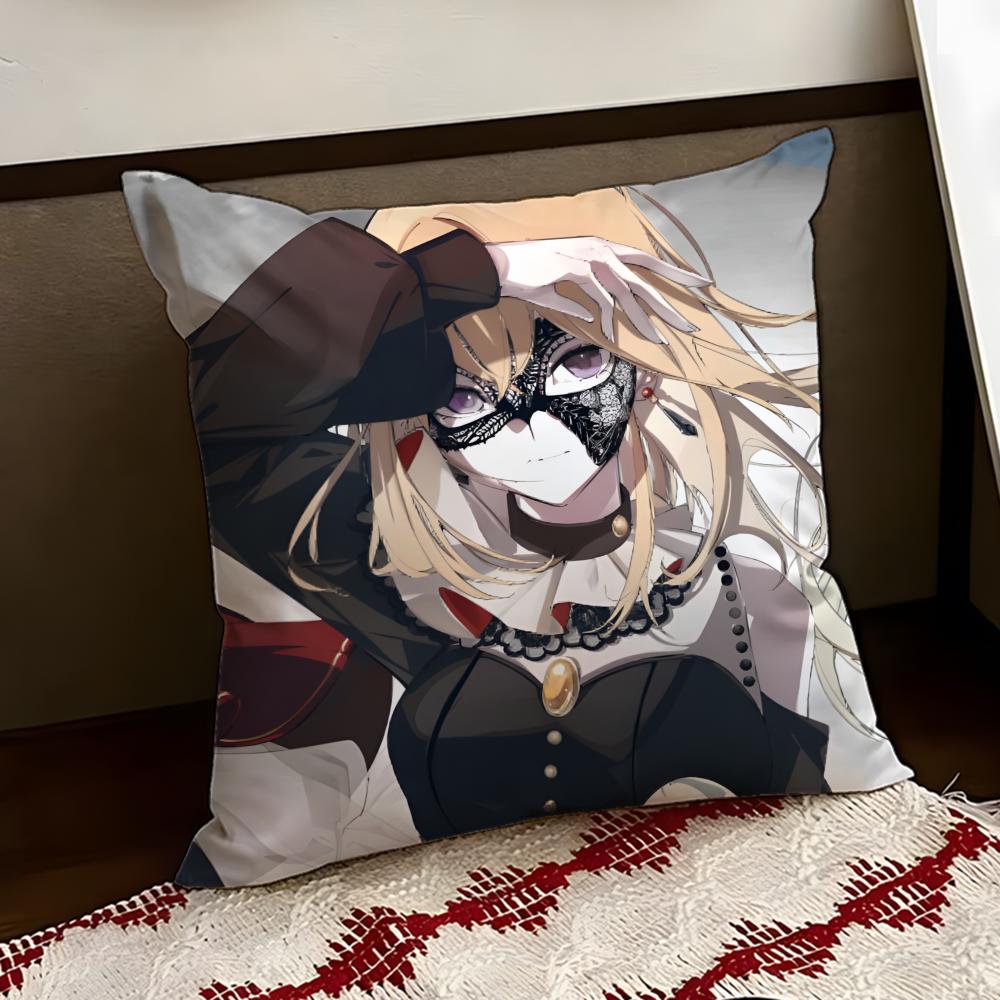 Anime AAve MMujica Cushion Cover Reversible Soft Durable Pillow Cover Home  Car MultiScene Use for Daily Comfort
