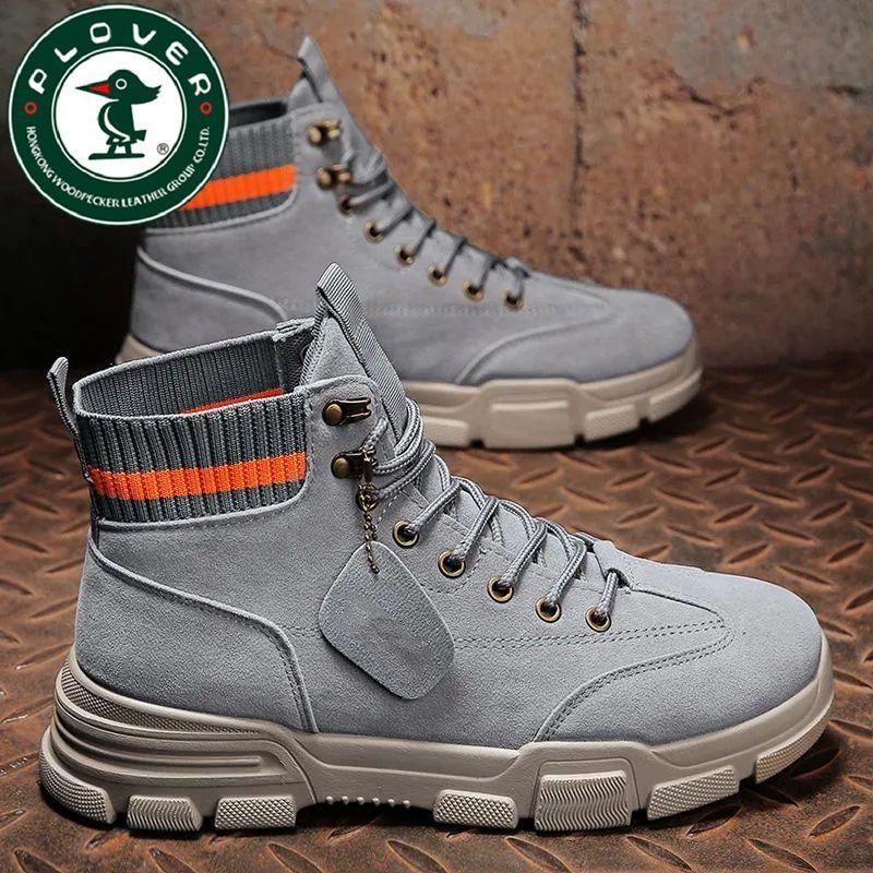 Buy PLOVERWoodpecker Men's Work Shoes HighTop Casual Shoes Breathable