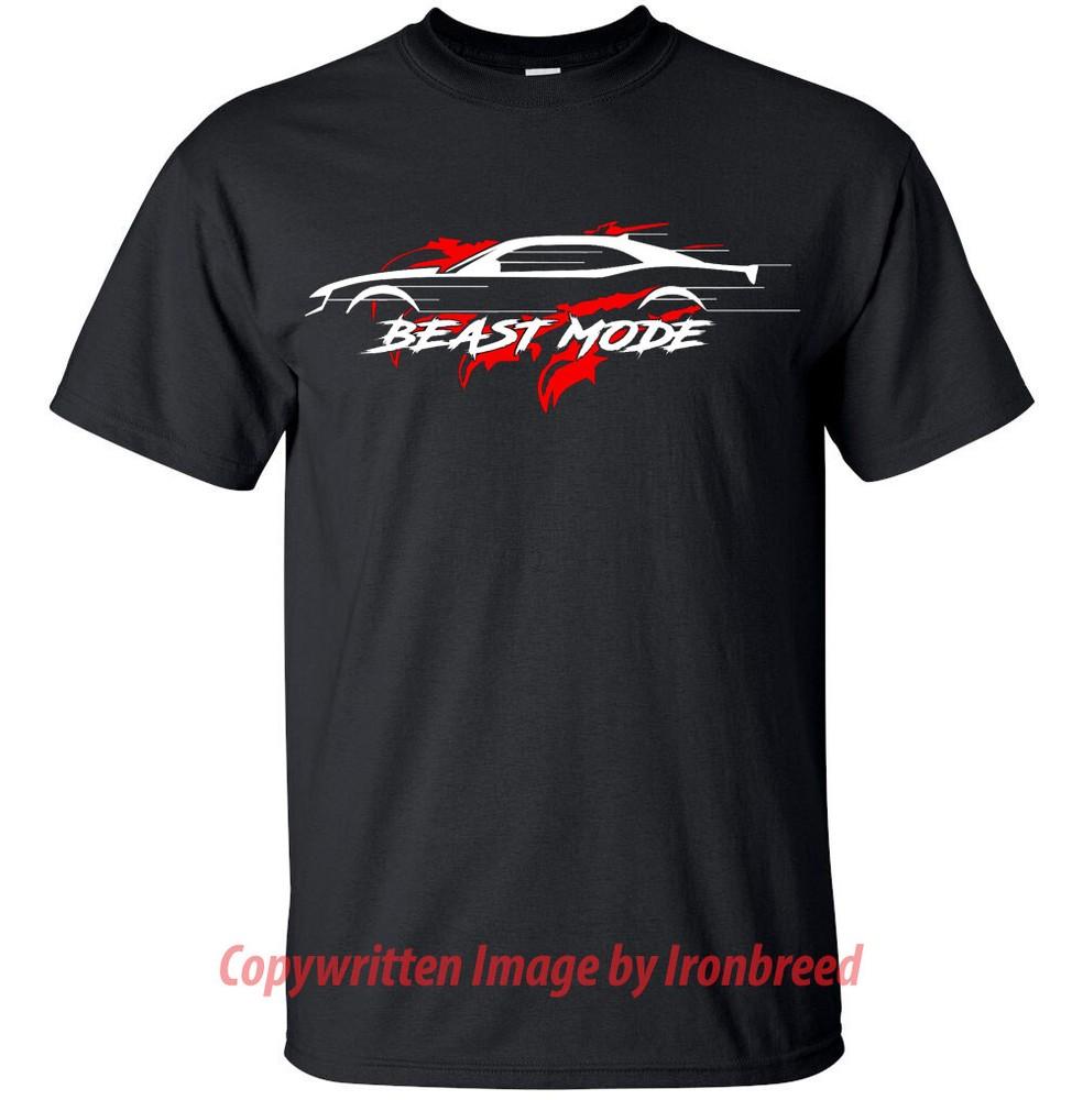 

CAMARO SS RS T-Shirt Car BEAST MODE Muscle Car 2010 2011 2012 2013 2014 2015 V2 2XL