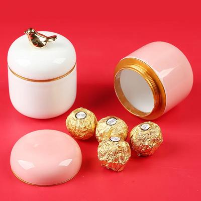 Barattolo Ermetico in Ceramica Creativo Nordico per Cucina con Coperchio Porta Caramelle Tè Regali di Matrimonio Accessori Decorativi per Soggiorno Casa