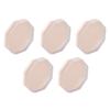 5 Stück Puderquasten Aufbewahrungsbox Rosa Tragbar Achteckig Make-up Puderquasten Behälter Etui für Perlen Nagelspitzen