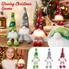 Christmas Knit Hat Plush Doll with Glowing and Cute Ornament Set