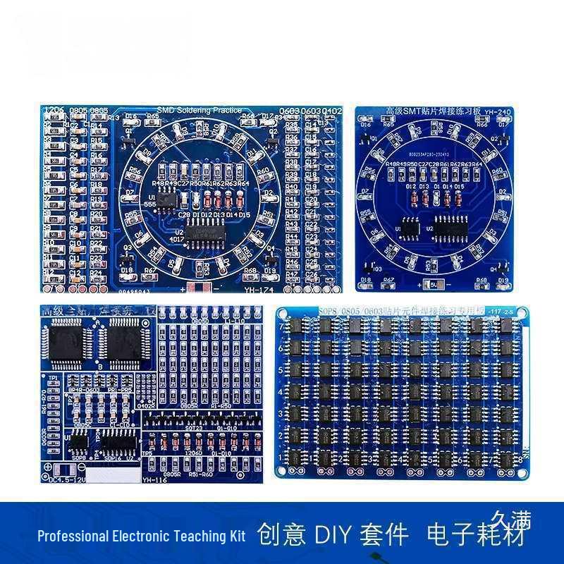 SMD Component Soldering Practice Board Kit – DIY Electronic Training for Electricians