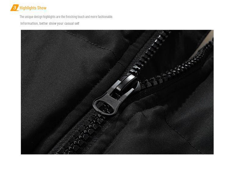 Men's Lamb Wool Velvet Padded Winter Coat - High Street Fashion, Loose-Fit, Warm Cotton Jacket