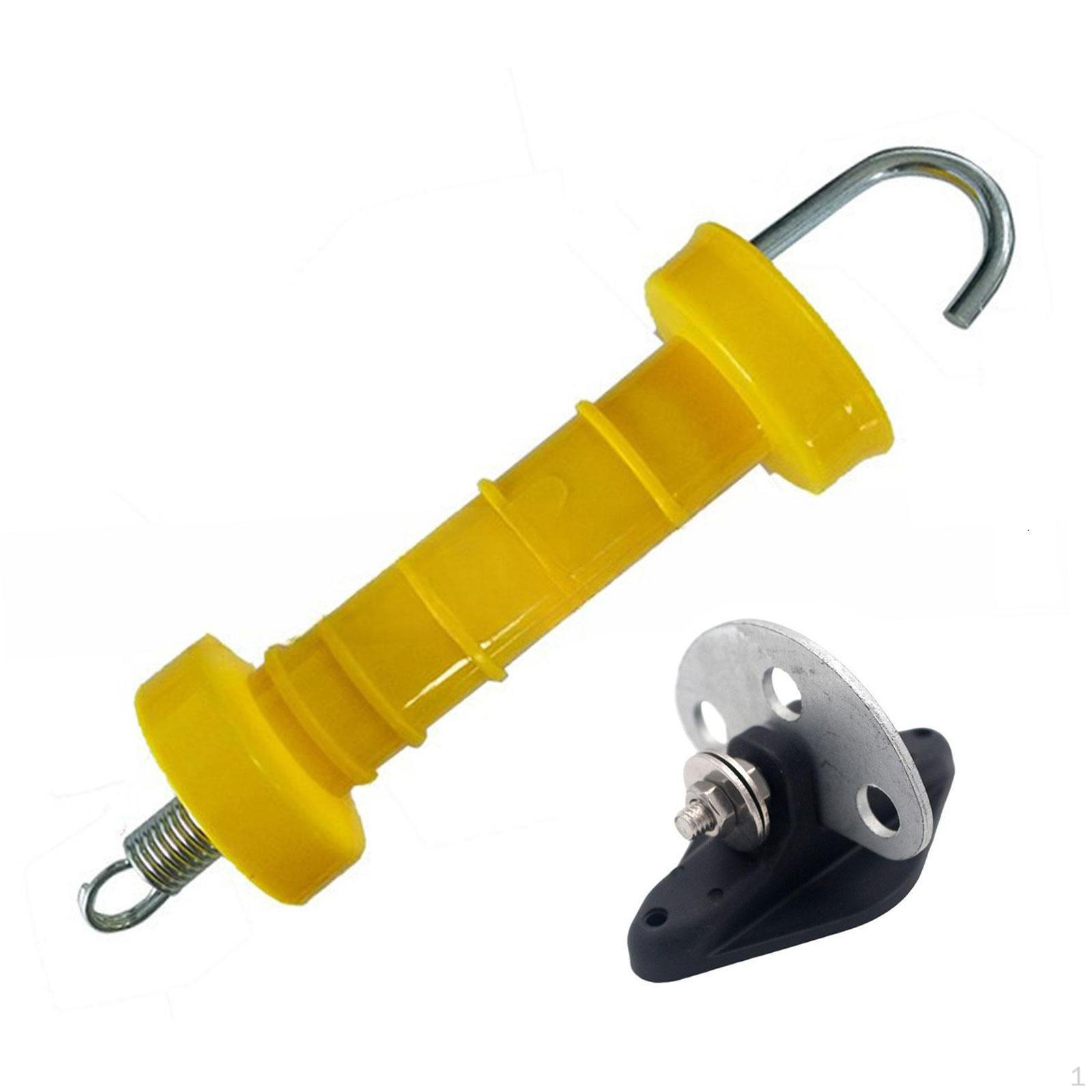 

Electric Fence Gate Handle And Anchor Kit for Easy Setup in Livestock Areas жовтий