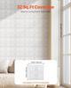 3D Wall Panels 33-Pack 11.81x11.81'' PVC 32 Sq.Ft Coverage Floral White