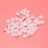 ABUL-Plastic Round Shaped Cover Screw Cap Lid White 250Pcs For 5Mm Dia Hole