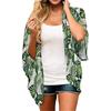 Summer Ladies New Chiffon Beach Skirt Blouse Vacation Style Leopard Print Cardigan Casual Sunscreen Clothing
