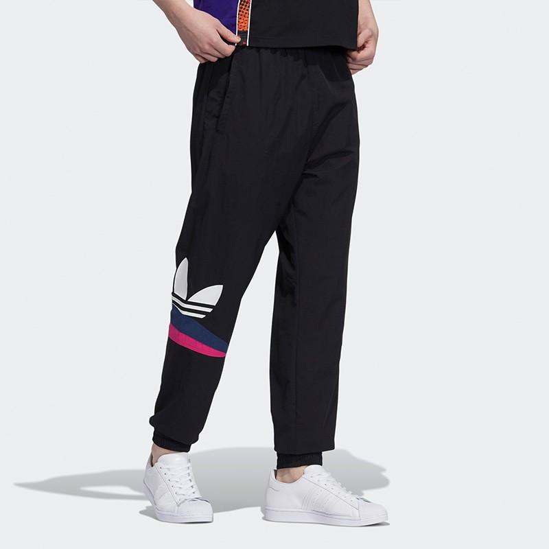 Adidas Originals Trefoil Woven Training Sweatpants Men Bottoms Black H46702