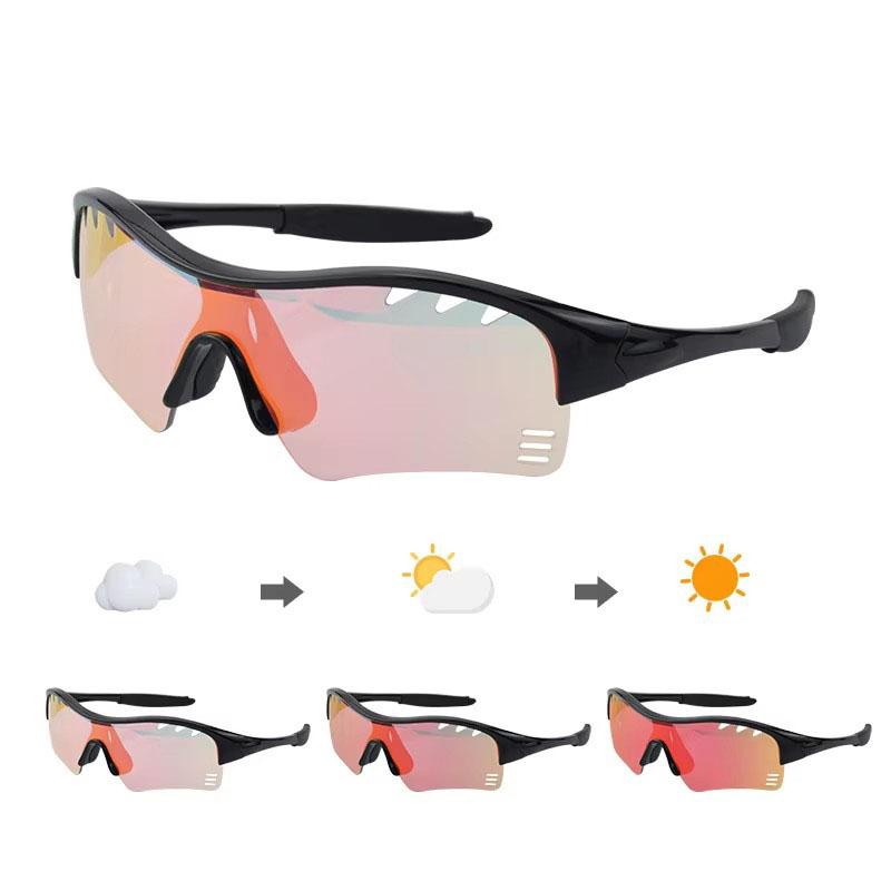 Photochromic Youth Sports Goggles UV400 Windproof Kids Bicycle Sunglasses for MTB/Skating Outdoor